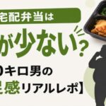 宅配弁当は量が少ない？【100キロ男の満足感リアルレポ】